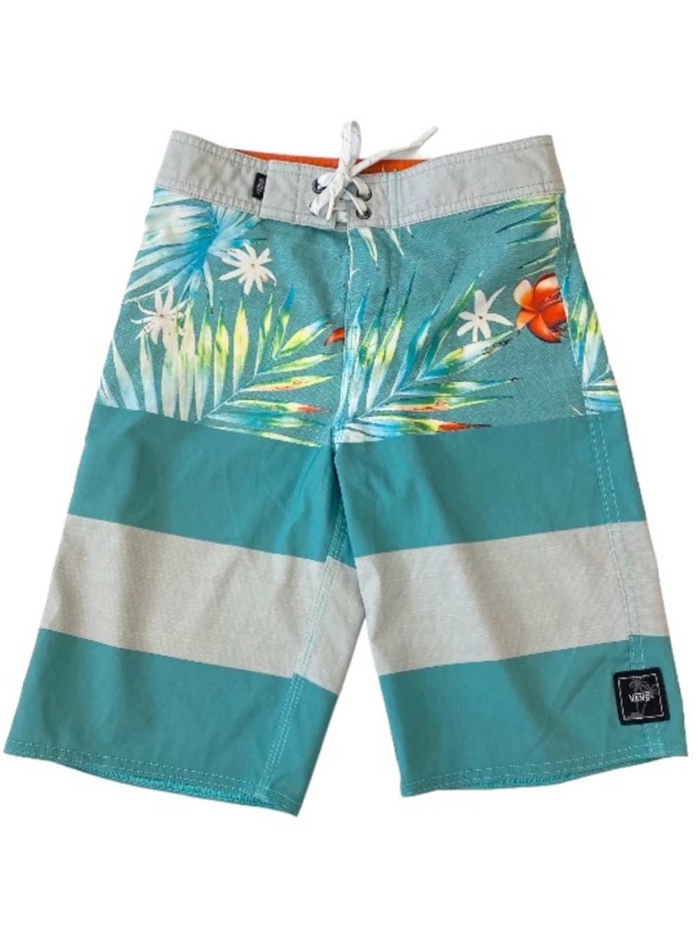 Vans Boy Era Boardshorts in BALTIC DECAY PALM